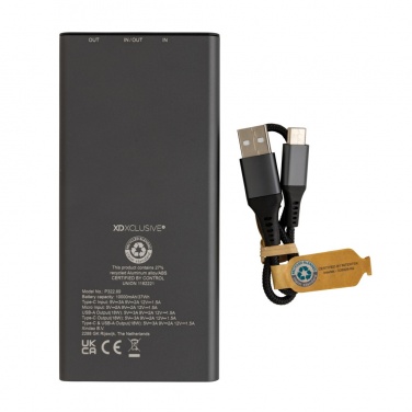 Logotrade firmakingitused pilt: Terra RCS taaskasutatud 18 W alumiiniumist akupank 10 000 mAh