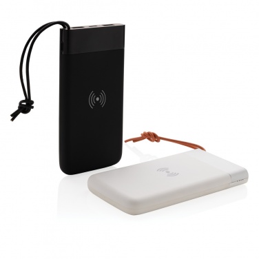 Logo trade reklaamkingid foto: Aria 8000 mAh 5W juhtmevaba laadimise akupank