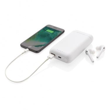 Logotrade ärikingituse foto: Liberty TWS kõrvaklapid 5000 mAh toitepangaga