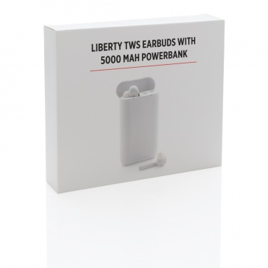 Logo trade reklaamkingituse pilt: Liberty TWS kõrvaklapid 5000 mAh toitepangaga