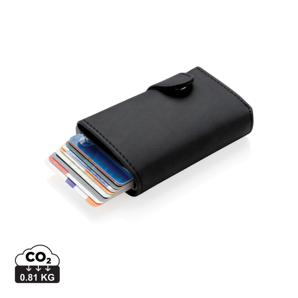 Logotrade firmakingid pilt: Standardne alumiiniumist RFID kaardihoidja PU rahakotiga