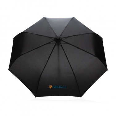 Logotrade reklaamtoote foto: 21" Impact AWARE™ RPET 190T bambusest automaatne avatav/sulgev vihmavari