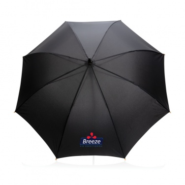 Logotrade meened pilt: 23" Impact AWARE™ RPET 190T automaatselt avatav bambusest vihmavari