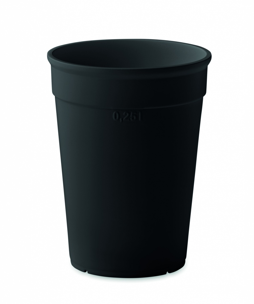 Logo trade ärikingid foto: Taaskasutatud plastikust tass, 250 ml