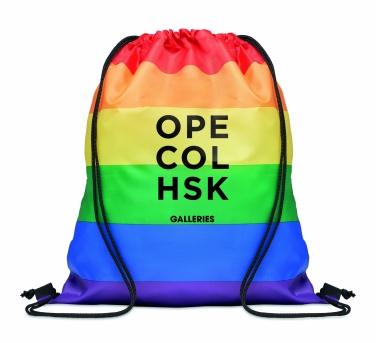 Logo trade reklaamkingituse pilt: Rainbow RPET nööriga kott