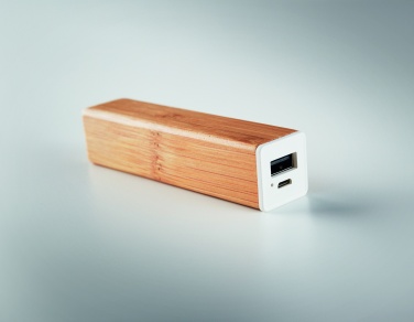 Logotrade ärikingituse foto: Bambusest akupank 2200 mAh POWERBAM
