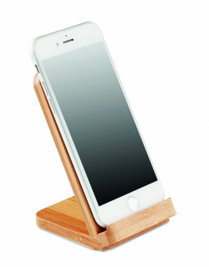 Logotrade reklaamtooted pilt: Bambusest juhtmevaba laadimisalus 5W WIRESTAND