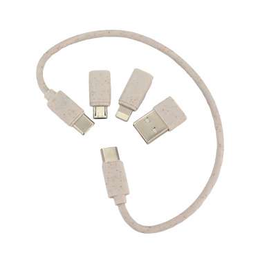 Logotrade reklaamkingid pilt: 4in1 kaabel puidust korpuses, LH-ZM01