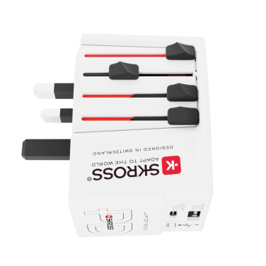 Logo trade firmakingitused foto: SKROSS World Travel Adapter MUV 65W PD USB C kaabliga