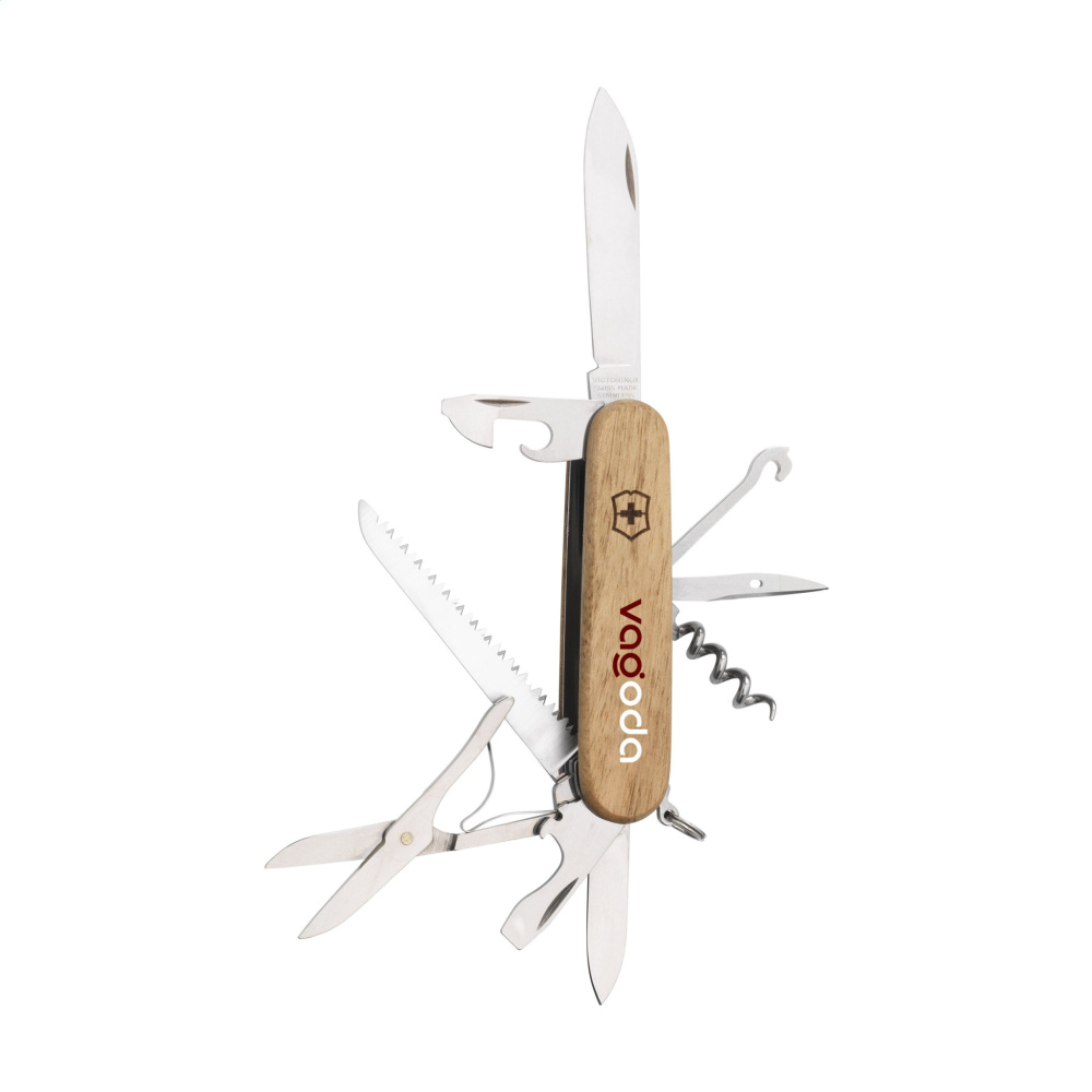 Logotrade ärikingitused pilt: Victorinox Huntsman Puidust taskunuga