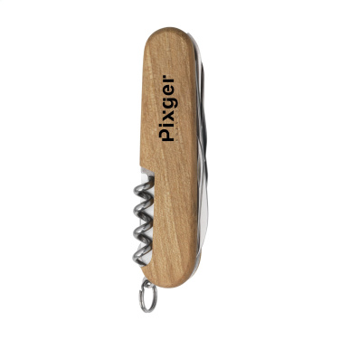 Logo trade meened foto: Victorinox Huntsman Puidust taskunuga