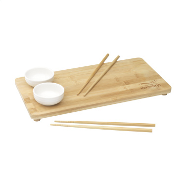 Logo trade reklaamkingi pilt: Temaki Bamboo Sushi Tray kinkekomplekt
