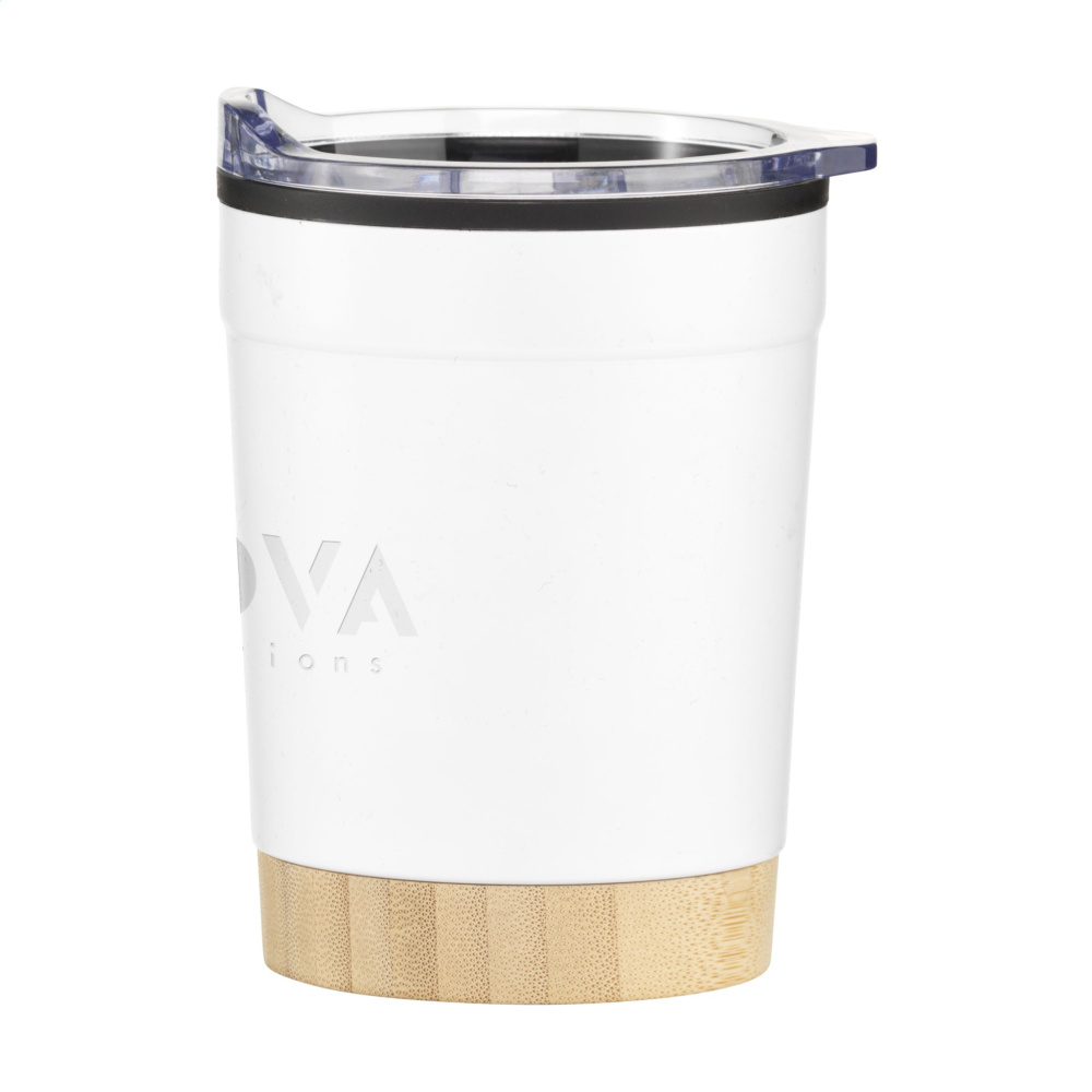 Logotrade ärikingituse foto: Kobe Bamboo RCS Recycled Steel 350 ml kohvitass