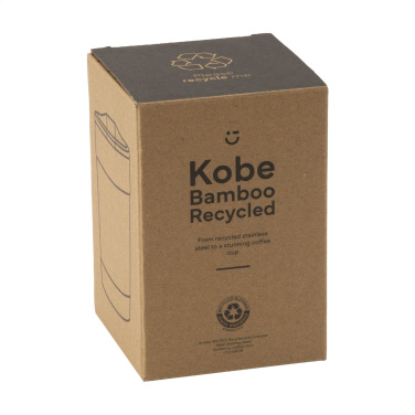Logotrade reklaamkingituse foto: Kobe Bamboo RCS Recycled Steel 350 ml kohvitass