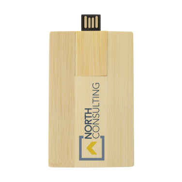 Logo trade firmakingid foto: Krediitkaart USB Bamboo 8 GB
