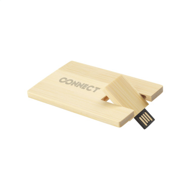 Logo trade reklaamkingituse pilt: Krediitkaart USB Bamboo 8 GB
