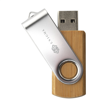 Logotrade reklaamkingid pilt: USB Twist Bamboo laost 8 GB
