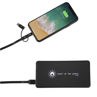 Logo trade meene pilt: SCX.design P30 8000 mAh valgustusega päikesepatareiga akupank