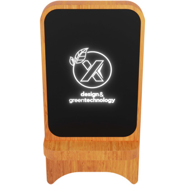 Logo trade reklaamtoote pilt: SCX.design W16 10W valgustusega juhtmevaba puidust alus