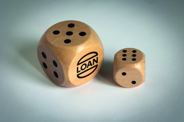 Logotrade reklaamtoote foto: Schima puidust täringud läbimõõduga 3 cm
