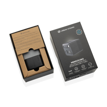Logotrade reklaamkingid pilt: Urban Vitamin Mendocino 65W GaN laadija sissetõmmatava kaabliga
