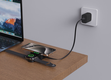 Logotrade reklaamkingid pilt: Urban Vitamin Goleta 2-in-1 15W magnetiline juhtmevaba laadija