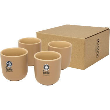 Logo trade firmakingid foto: 4-osaline 90 ml espressotasside komplekt