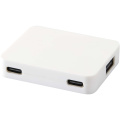 Gaia 4-pordiline USB-jaotur, Valge