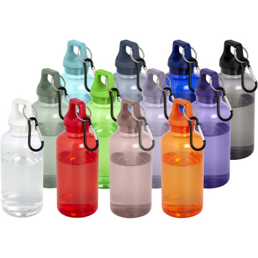 Logotrade ärikingi foto: Oregoni 400 ml RCS sertifikaadiga taaskasutatud plastikust veepudel karabiiniga