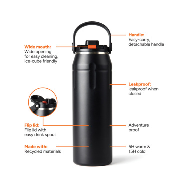Logotrade reklaamkingitused pilt: Nordic Drift Trail RCS isoleeritud spordipudel 940ml