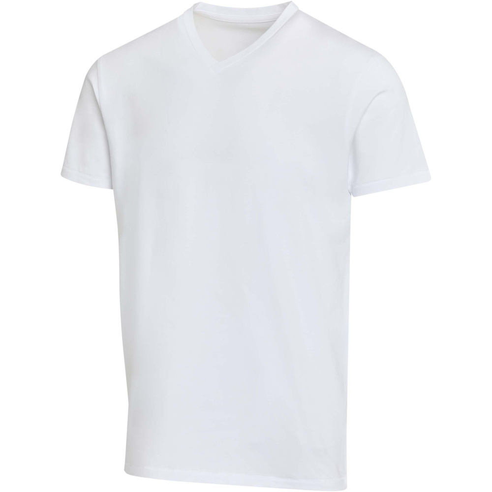 Logo trade ärikingid foto: Balfour 200 g/m² lühikeste varrukatega V-kaelusega unisex OCS orgaaniline T-särk