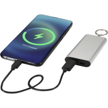 Logo trade ärikingid foto: Arcturus 2000 mAh taaskasutatud alumiiniumist akupank võtmehoidjaga