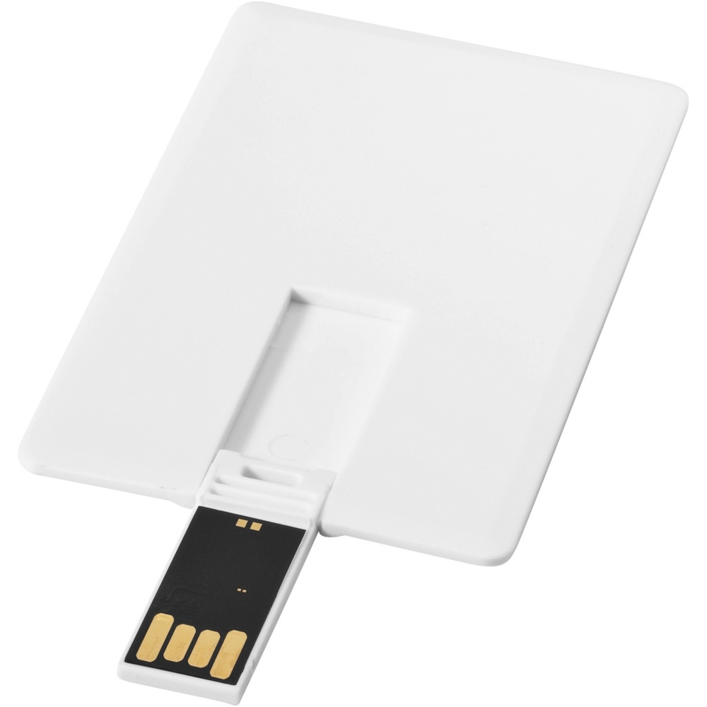 Logo trade liikelahja mainoslahja tuotekuva: Slim-USB-muistitikku, 4 Gt, kortin muotoinen