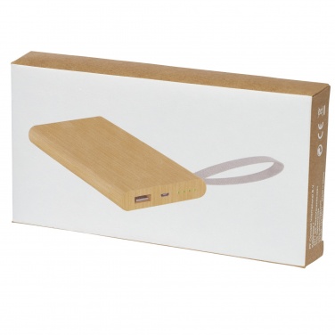 Logo trade mainostuote kuva: Tulda-varavirtalähde, 5 000 mAh, bambua