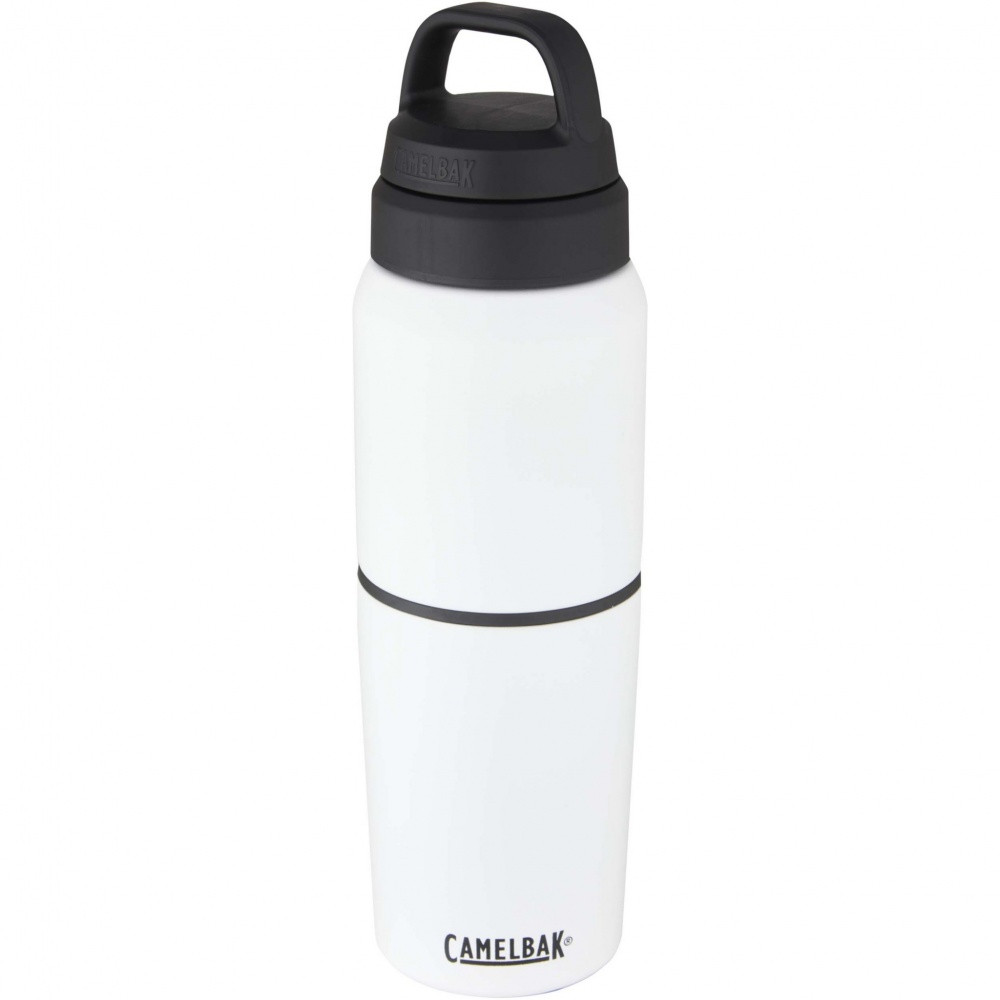 Logotrade mainostuote tuotekuva: CamelBak ruostumattomasta teräksestä 500 ml:n pullo ja 350 ml:n kuppi