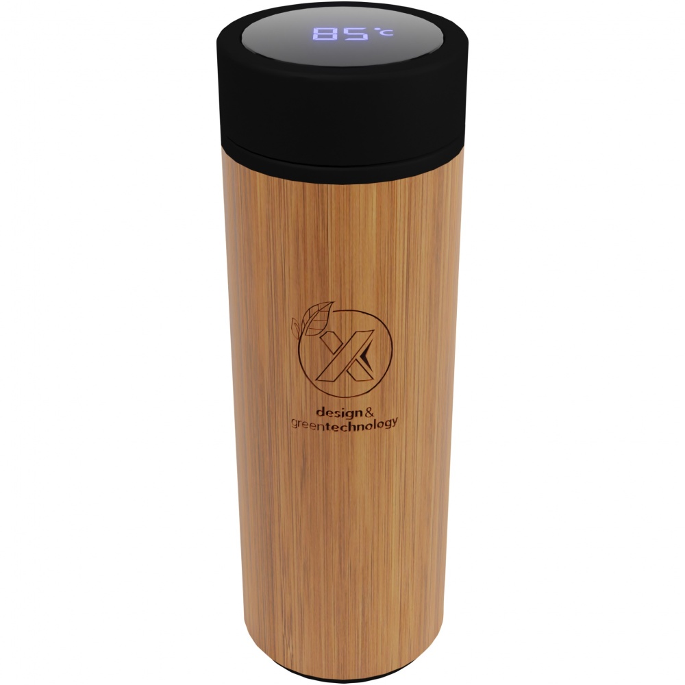 Logotrade mainoslahja tuotekuva: SCX.design D11-bambuälypullo, 500 ml