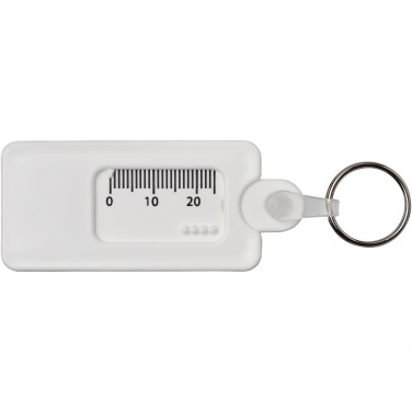 Logo trade liikelahja mainoslahja tuotekuva: Kym kierrätetystä materiaalista valmistettu renkaan kulutuspinnan tarkistukseen käytettävä avaimenperä