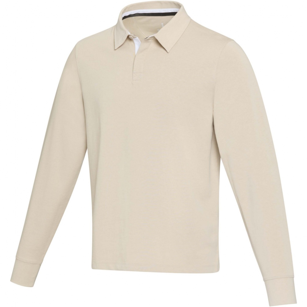 Logotrade mainoslahjat ja liikelahjat tuotekuva: Clyde unisex organic rugby polo sweatshirt