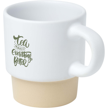 Logotrade mainostuote tuotekuva: Olympia 130 ml:n pinottava savipohjainen espressokuppi