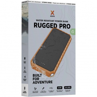 Logo trade liikelahjat mainoslahjat kuva: Xtorm XR202 Xtreme 20 000 mAh 35 W QC3.0 vedenpitävä ja kestävä varavirtalähde taskulampulla
