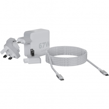 Logotrade liikelahja mainoslahja kuva: Xtorm XVC2067 GaNUltra 67 W matkalaturi 100 W USB-C PD -kaapelilla