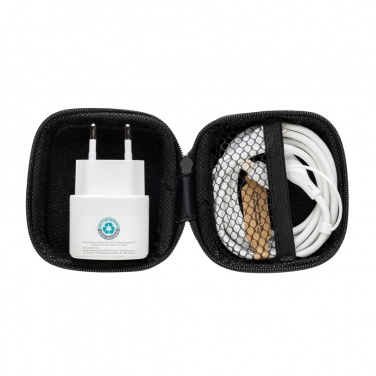 Logo trade mainoslahjat ja liikelahjat kuva: Boost RCS kierrätetty PET 20W USB-C 2 kpl lataussetti