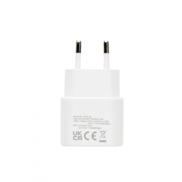 Logotrade mainoslahja tuotekuva: Boost RCS kierrätetty PET 20W USB-C 2 kpl lataussetti