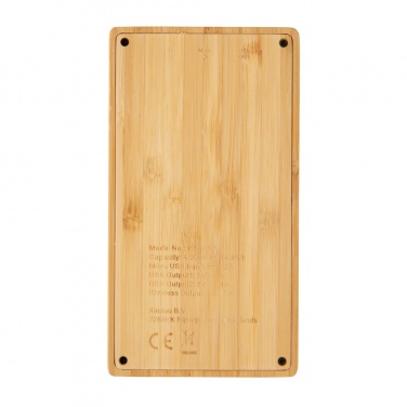 Logotrade liikelahjat kuva: Bamboo 4000 mAh:n langaton 5W varavirtalähde
