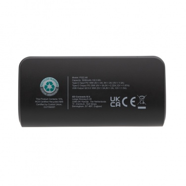 Logotrade mainostuote tuotekuva: FlashCharge 5000mAh pikalatausvirtapankki RCS muovista