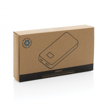 Logo trade liikelahja mainoslahja tuotekuva: Gridley 20000mAh 65W tietokonevirtapankki RCS muovista