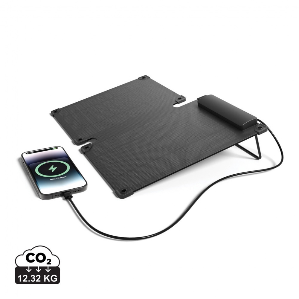 Logotrade mainoslahja tuotekuva: Solarpulse rmuovinen kannettava aurinkopaneeli 10W