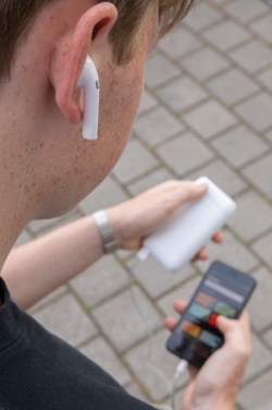 Logo trade liikelahjat tuotekuva: Liberty TWS nappikuulokkeet 5.000 mAh varavirtalähteellä