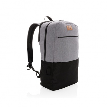 Logo trade mainoslahja kuva: Moderni PVC-vapaa 15,6"" USB & RFID -laptopreppu