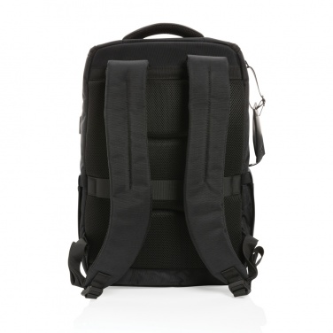 Logo trade mainoslahja ja liikelahja tuotekuva: Swiss Peak AWARE™ RPET Voyager 15.6" reppu kannettavalle